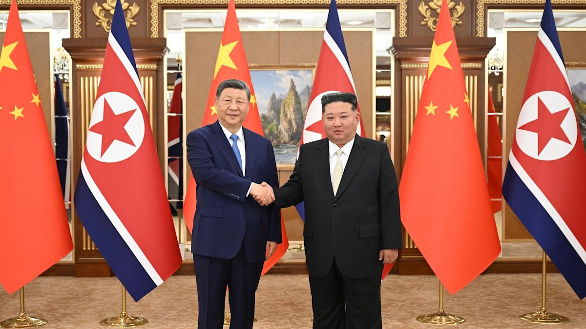 Xi Jinping vows to strengthen ties with Kim Jong Un in North Korea visit