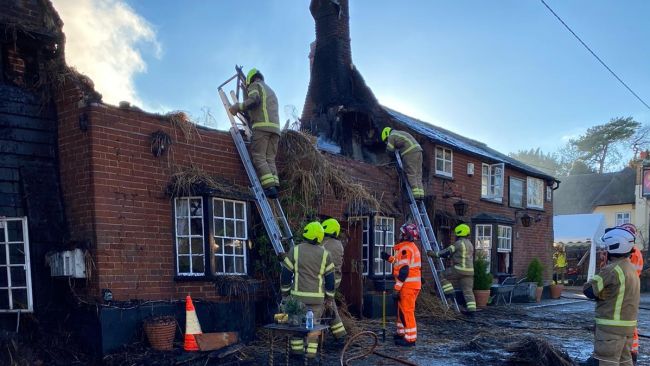 Crews were on site for nearly 24 hours to battle the blaze.
Credit: Essex Fire and Rescue Service 