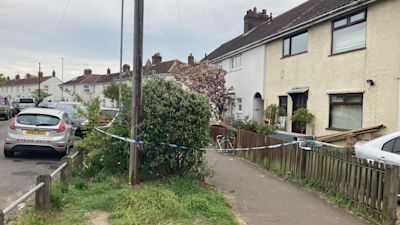 Police cordon at Appleyard Crescent, Norwich