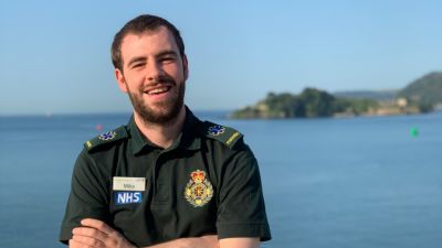 Paramedic Mike Jones was attacked in Camelford town centre with two colleagues 