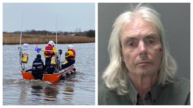 Hemsby Lifeboat helps to search on 18 February for missing Norfolk man David Cubberley.
Credit: Hemsby Lifeboat/Norfolk Police