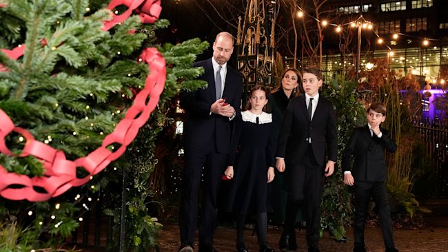 Prince and Princess of Wales with their children Prince George, Princess Charlotte and Prince Louis
