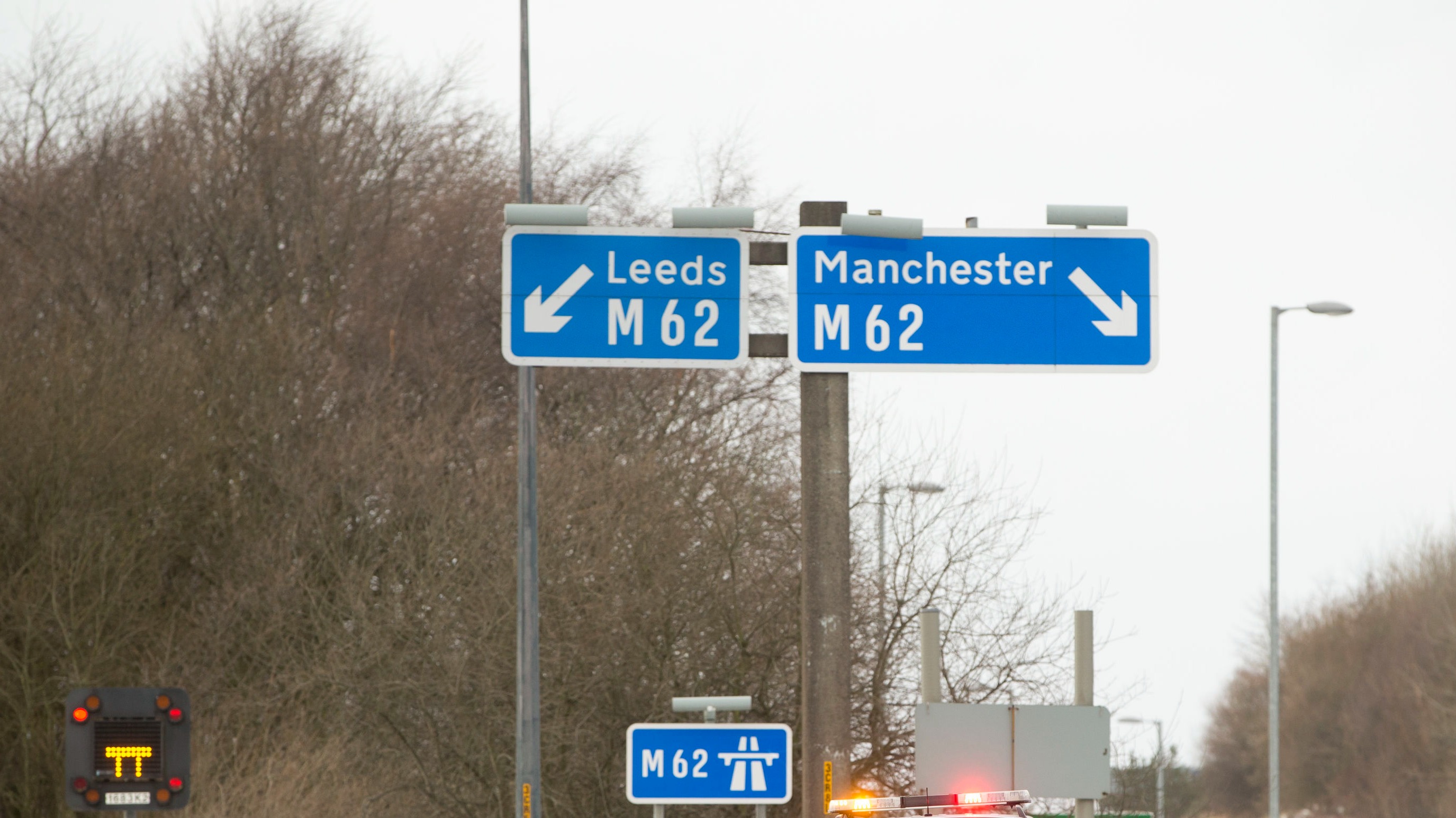 M62 Near Brighouse Closed After Serious Crash Itv News Calendar