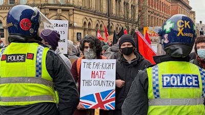 Manchester Counter Protest Hundreds descend on Manchester for Britain First march and counter ...