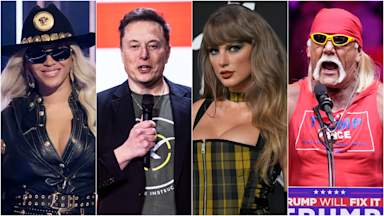 Which celebrities have endorsed Trump or Harris ahead of US election?