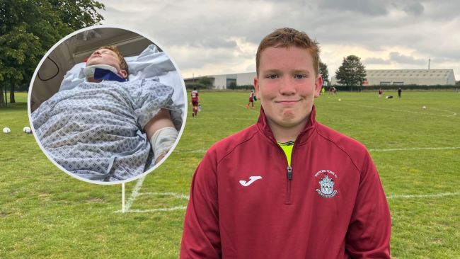 Austin Dale is back playing football - just 17 weeks after having a stroke. 