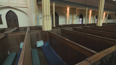 170720-Empty pews at St Mary’s Church in Tetbury-ITV News West Country