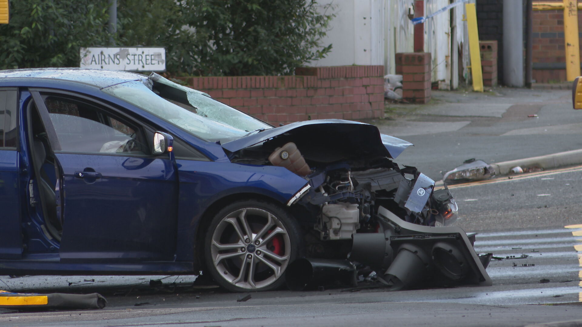 Main Nottingham city centre road Huntingdon Street closed after