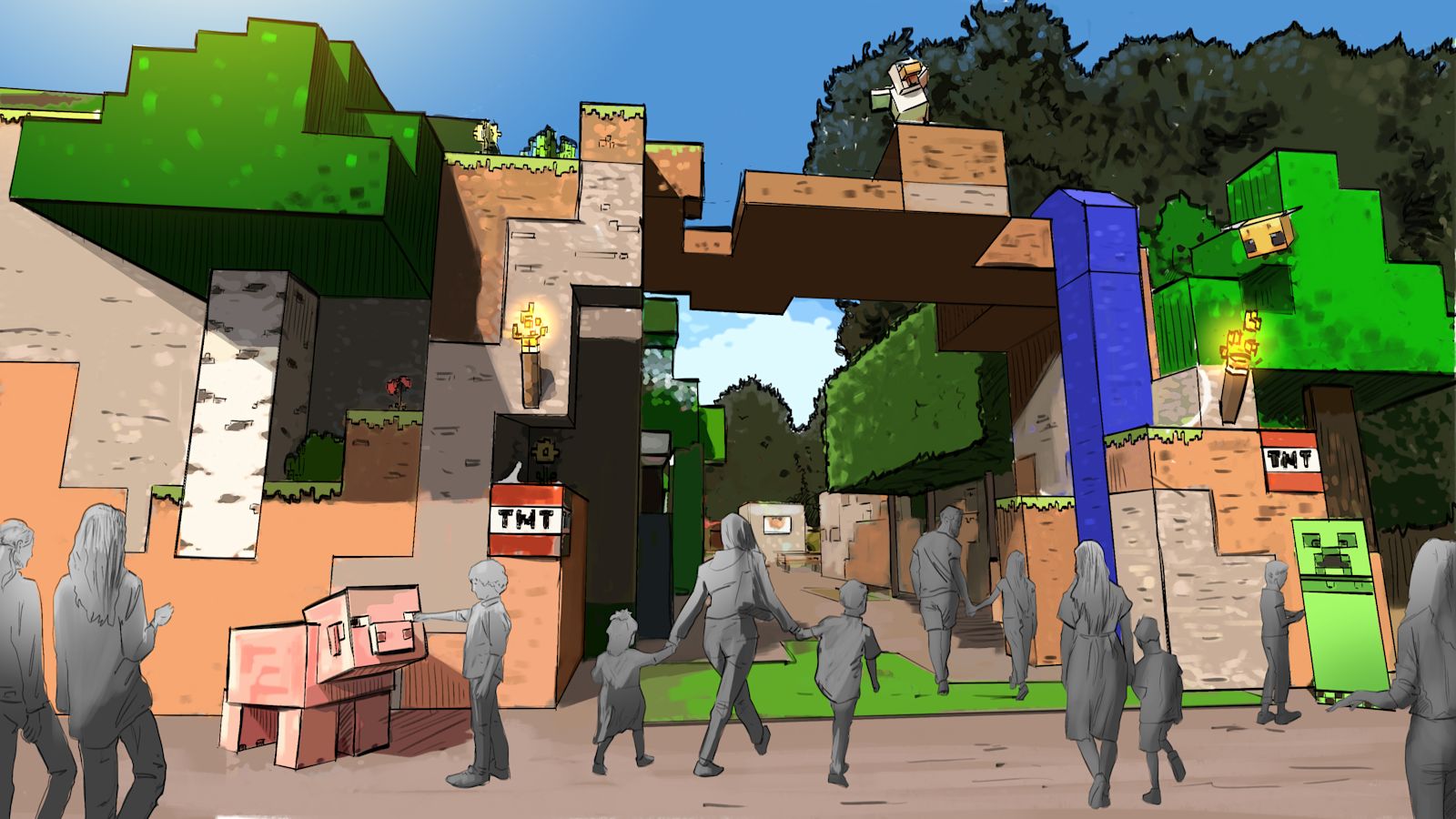 Erster Minecraft-Themenpark wird nächstes Jahr im Chessington World of ...