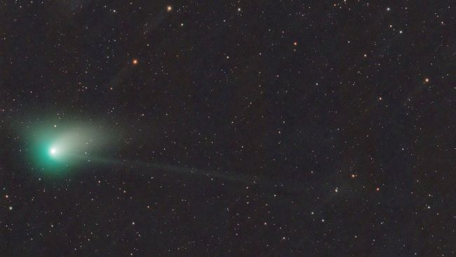 january weather space comet night sky green