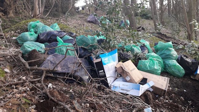 South Cross Road fly-tipping