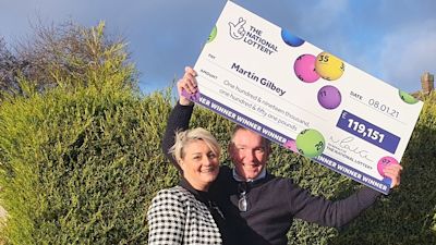 22/1/21 lottery winner Martin Gilbey