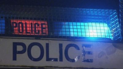A generic image of the blue lights of a PSNI vehicle.