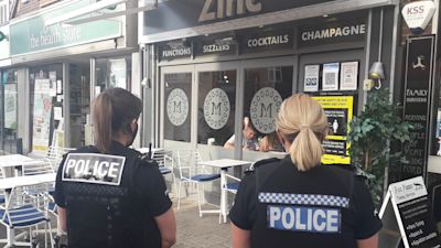 Zinc Bar in West Bridgford in Nottingham has been closed by police