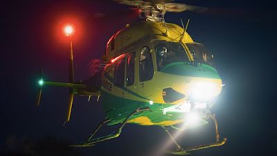 One of the charity's Bell 429 helicopters was attacked with laser beams