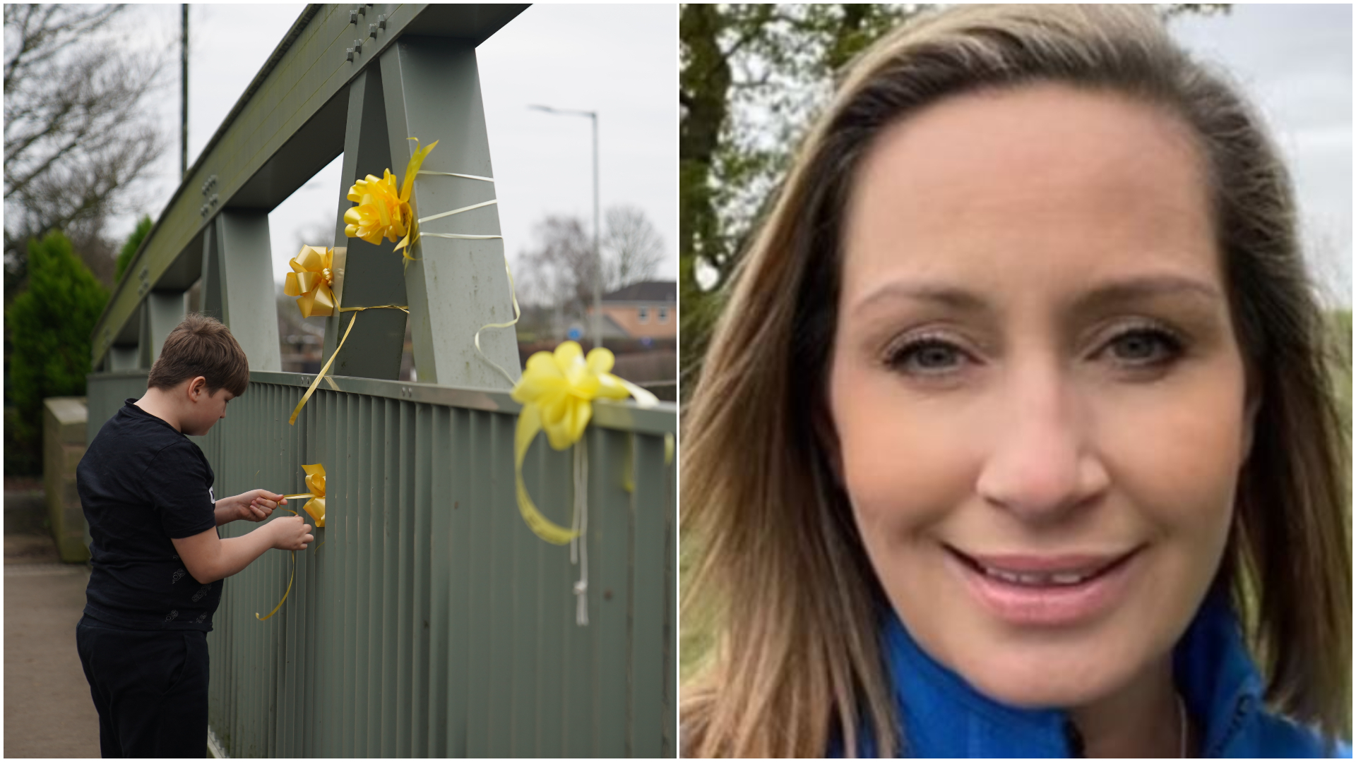 Nicola Bulley: Handwritten messages on yellow ribbons left for