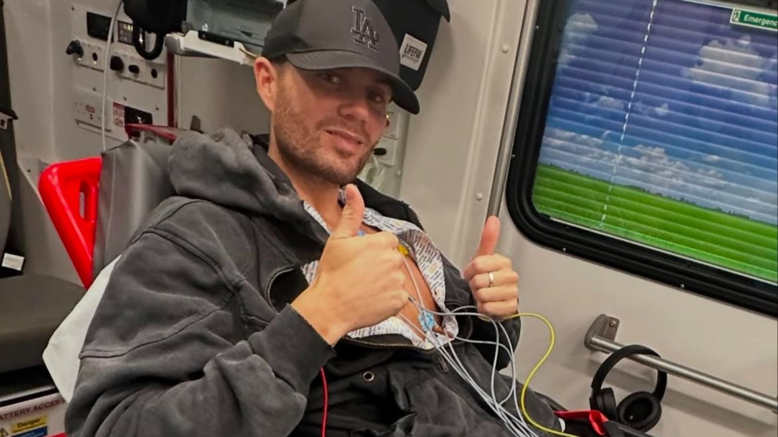 The Wanted's Max George returning to hospital for check-up over 'flicking' feeling in chest | ITV News Granada