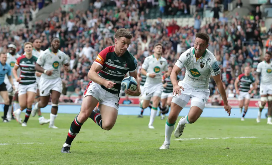 Leicester Tigers win English Premiership rugby title after late