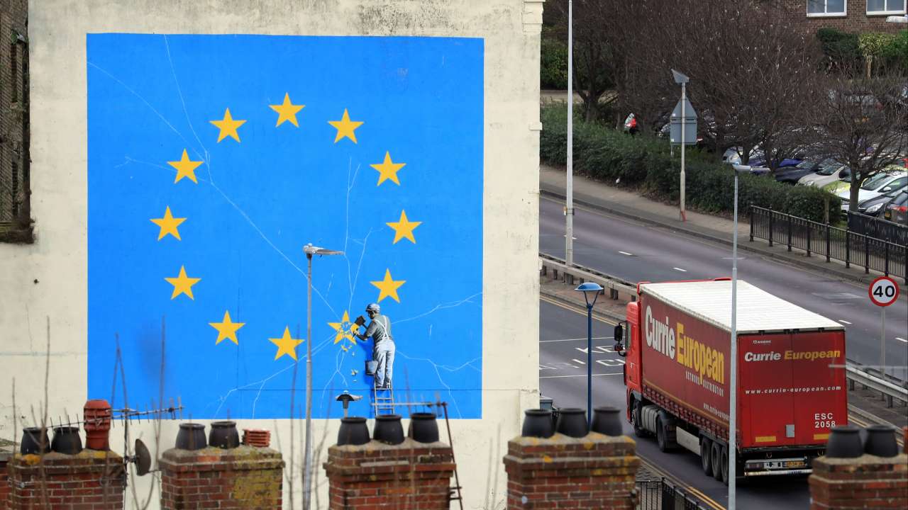 Banksy's Brexit mural worth £1m lost as building demolished