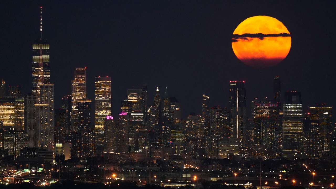 Stargazers delight at August's first of two supermoons