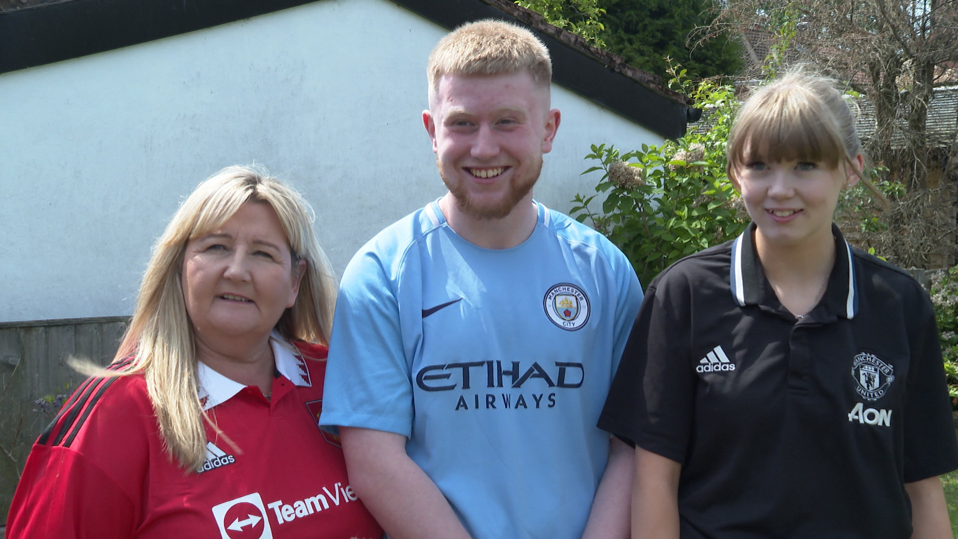 FA Cup: Meet the family split between Manchester City and Manchester United  | ITV News Granada