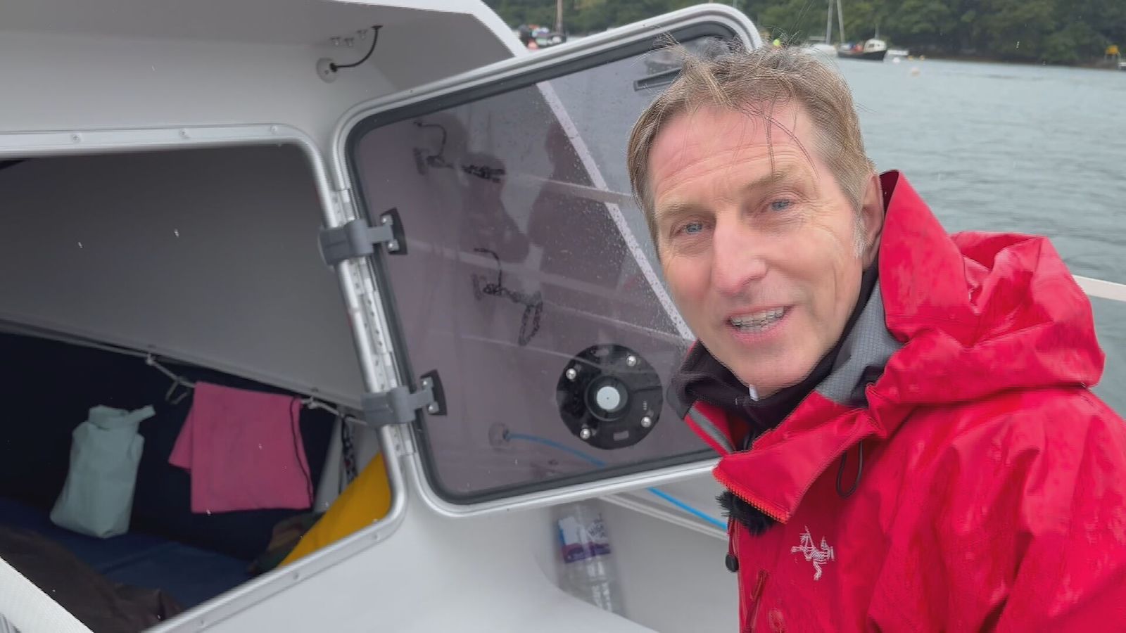 Inside the rowing boat where four Cornishmen will live for 45 days ...