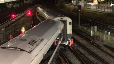 Train derailed at Fratton - Credit: Andrew Cooper 