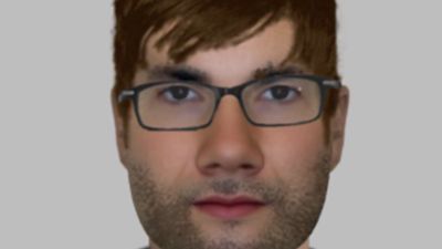 The offender is described as white, approximately 6ft tall with broad shoulders with light brown hair and rectangular framed glasses.