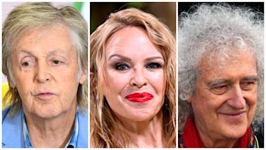 Sir Brian May and Kylie Minogue among stars sharing Christmas messages