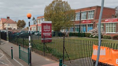The Year 7 pupil was at Shoeburyness High School when he suffered a "medical emergency", said police.