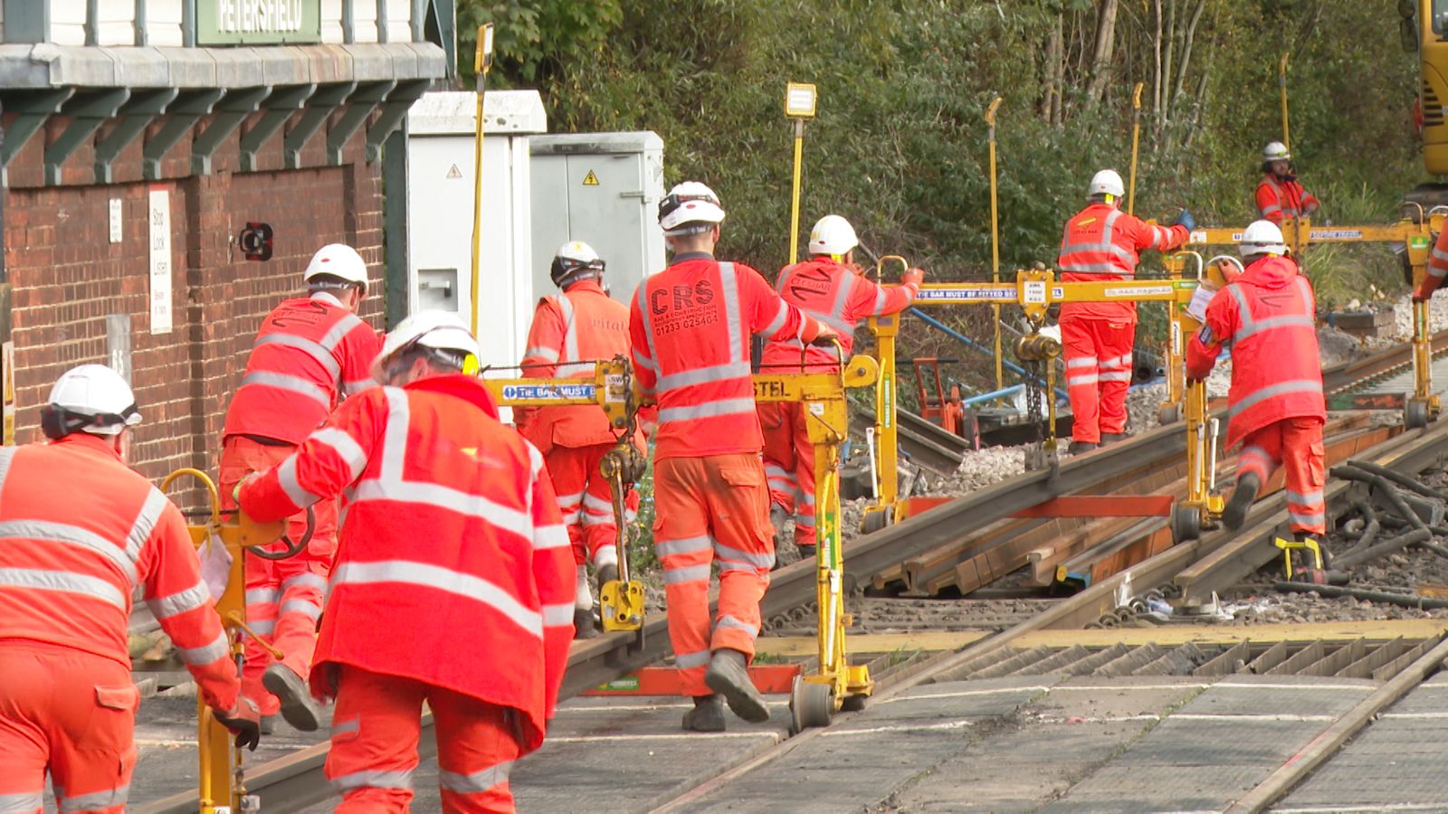 Network Rail Worksite Network Rail promise the end of 'bumpy journeys' on key rail line to ...