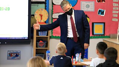 Sir Keir Starmer at primary school, PA