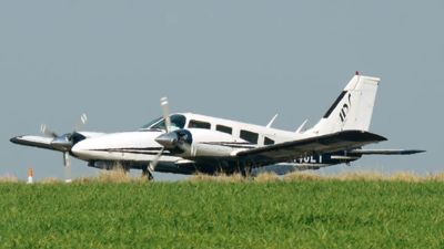 A plane belonging to pilot Richard Styles, who has been charged with attempting to fly illegal immigrants into the UK on his aircraft
