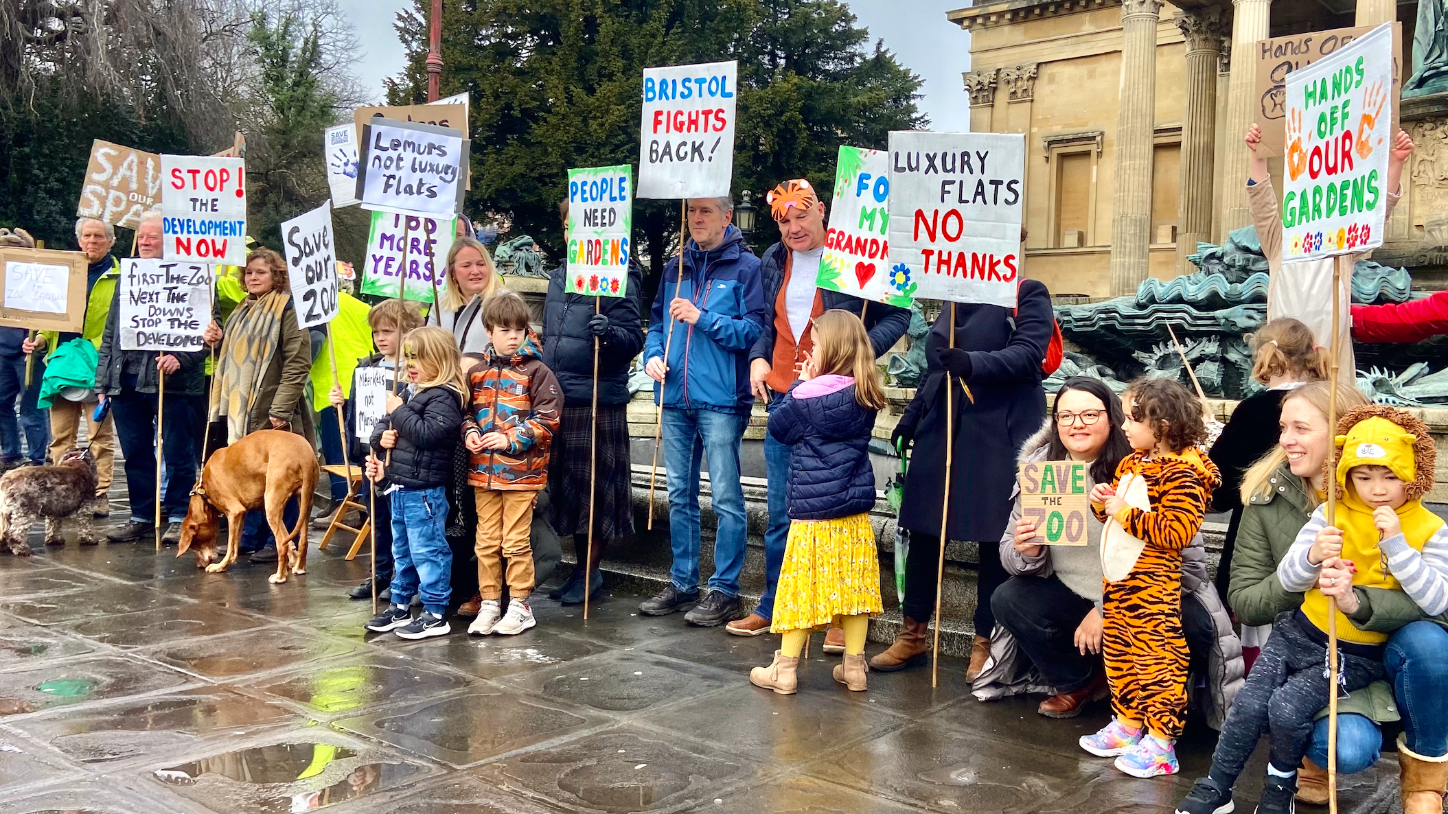 Hundreds Protest Over Bristol Zoo Closure Calling On Council To Reject ...