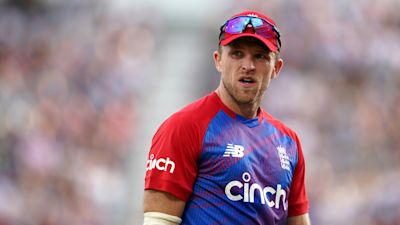 David Willey in action for England.