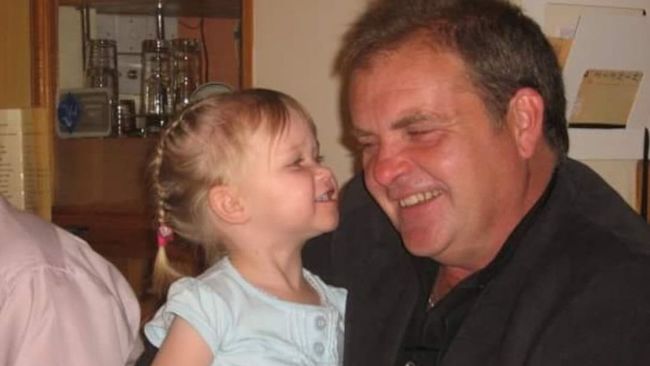 Steve Iles with his granddaughter.