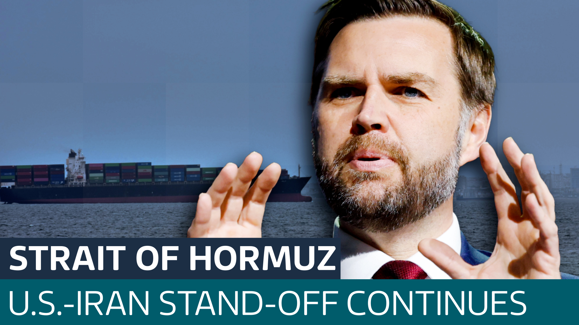 Iran-flagged ship seized by US navy - as Vance heads to Pakistan for peace talks - Latest From ITV News