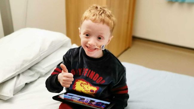 Archie Wilks is finally in remission after years of cancer treatment.