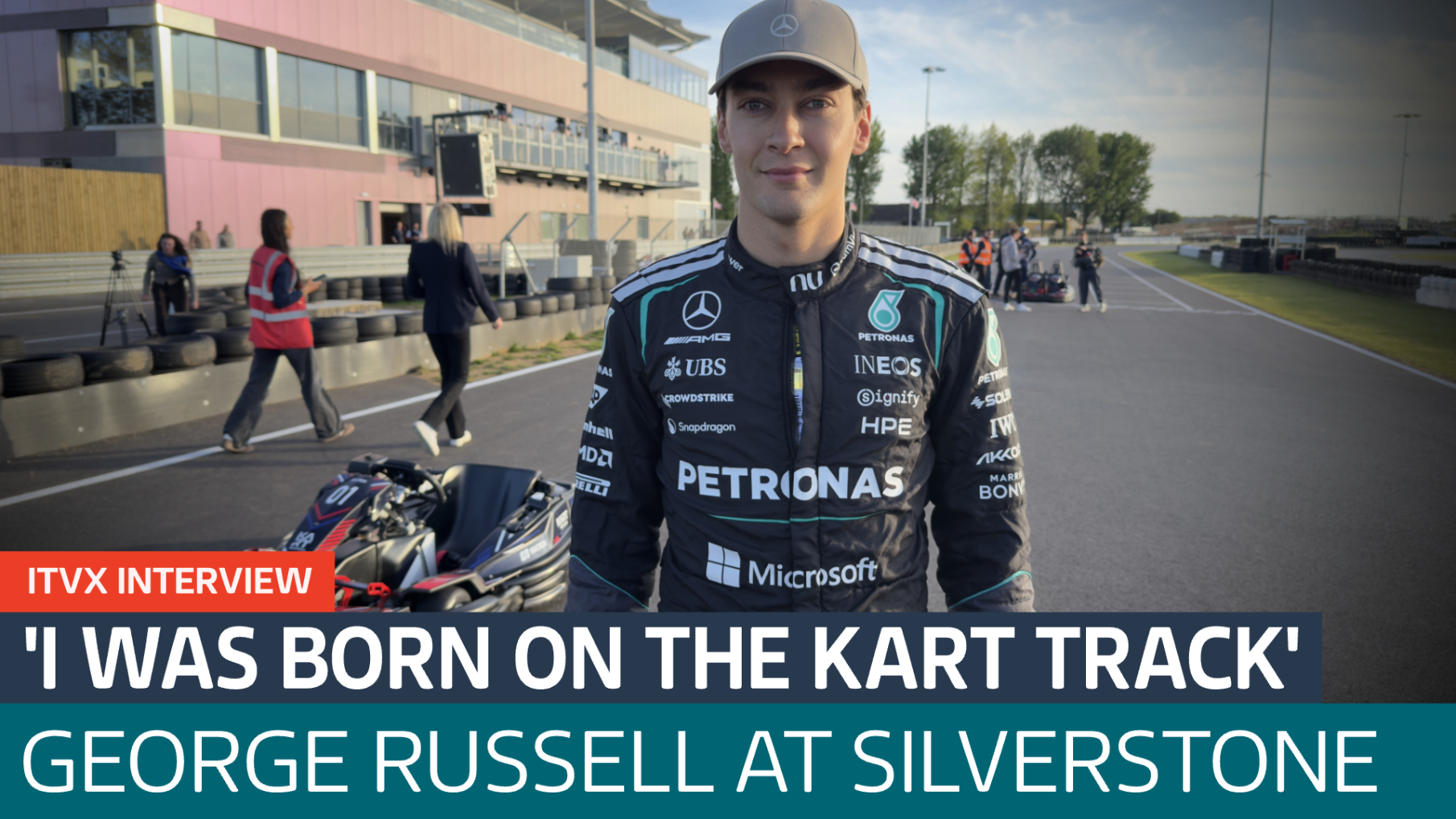 Formula 1 star George Russell relives his karting days on visit to ...
