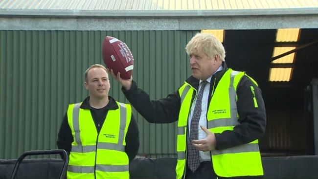 260421 BORIS JOHNSON Wrexham BBC Pool footage