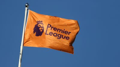 A flag with the Premier League crest