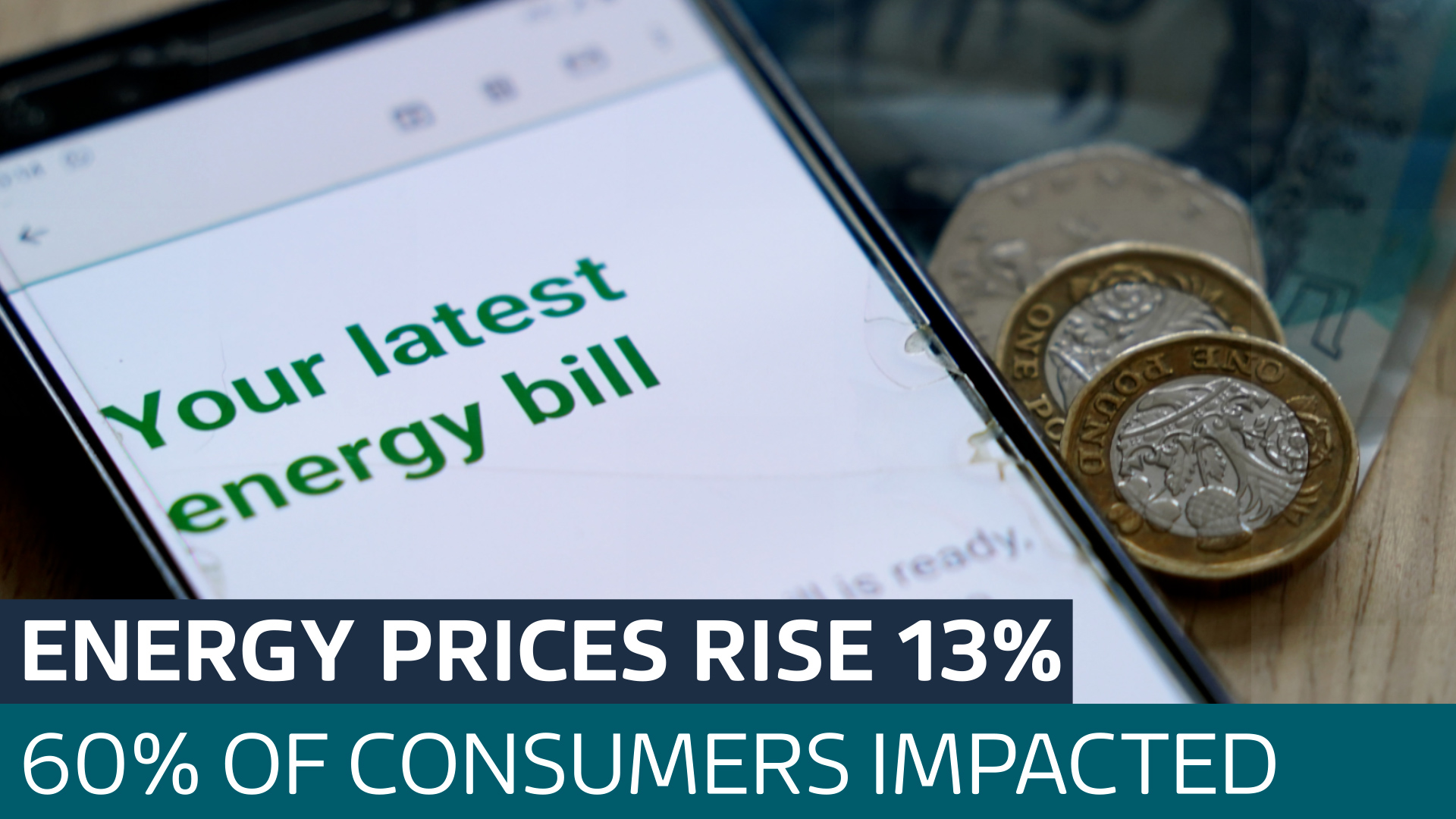 Energy price cap will rise today by 13%