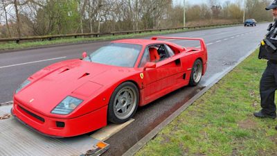 ANGLIA 040423 FERRARI CONFISCATED. credit LOWESTOFT POLICE