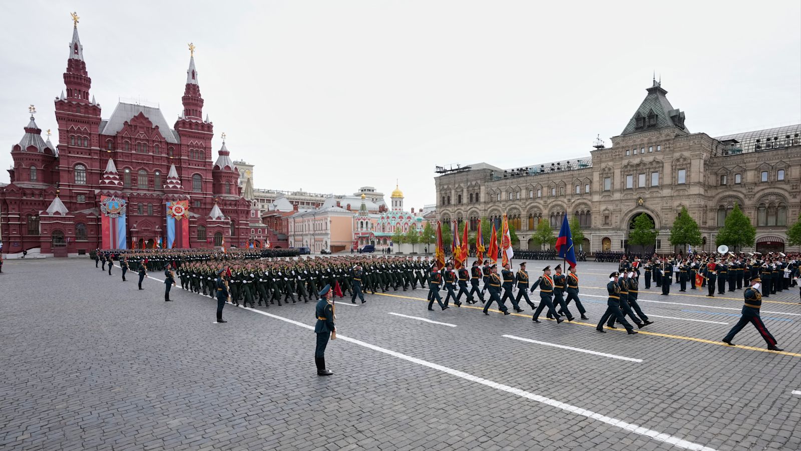 Russia holds scaled down Victory Day parade amid three-day ceasefire