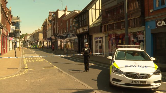The scene of the stabbing in Ipswich.