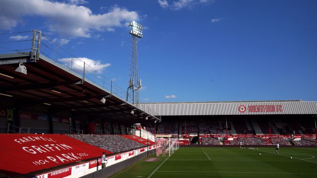 General view of the Griffin stadium before the Sky Bet Championship match at Griffin Park, London.
