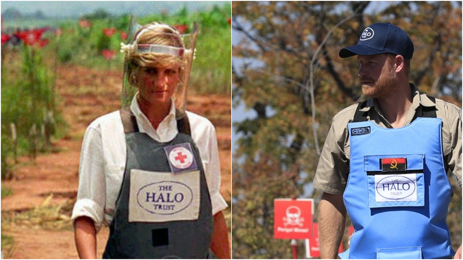 Prince Harry retraces his mother's footsteps as he revisits Angola's minefields