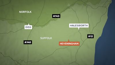 Two women were injured by a falling tree near Heveningham.