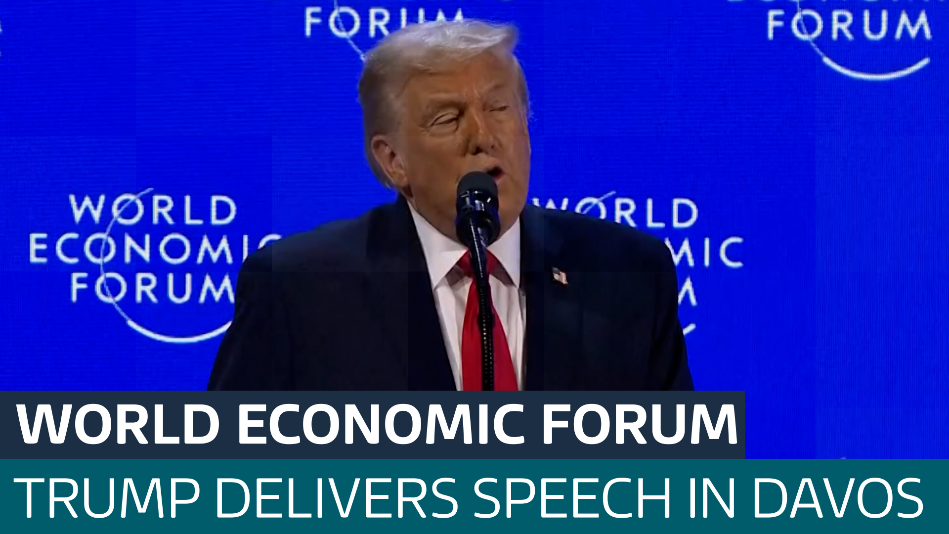 Trump repeats call for Greenland and hits out at Europe in Davos speech - Latest From ITV News