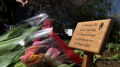 The first Social Care Day of Remembrance and Reflection honoured how much social care staff had given in the past two years.
Credit: ITV Anglia